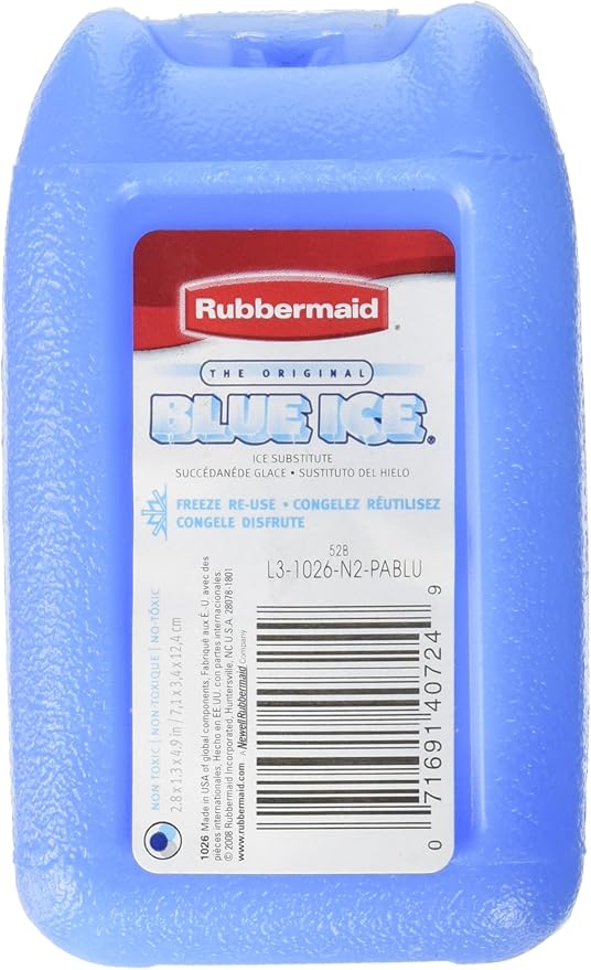 Rubbermaid Blue Ice Reusable Ice Packs, Mini, Single (FG102610PABLU