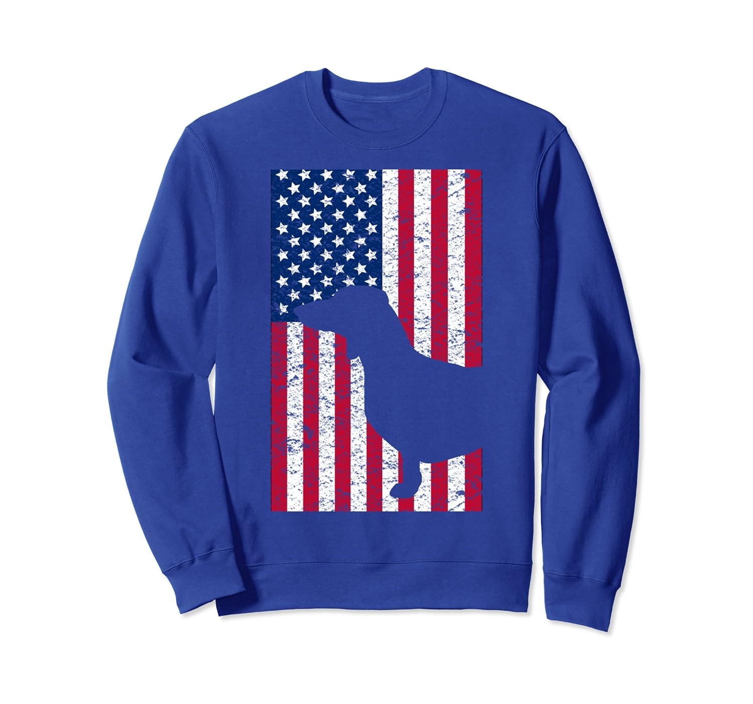 Dachshund Dog America Flag Patriot Sweatshirt Gift 4th July-anz