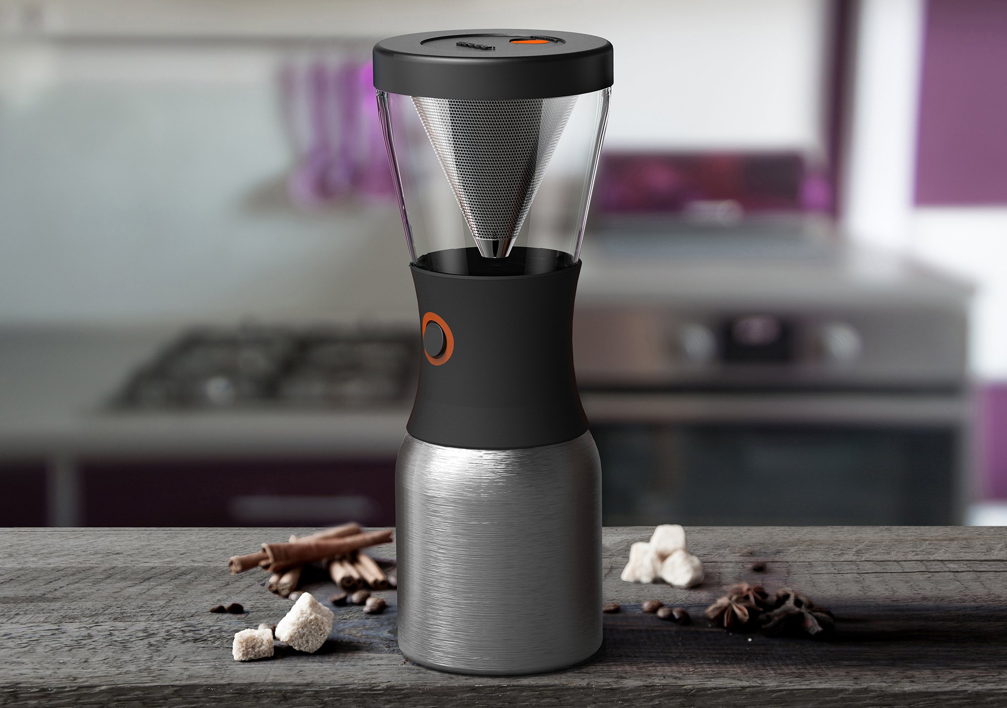Galleon - Asobu Coldbrew Portable Cold Brew Coffee Maker With A Vacuum Insulated 34oz Stainless 