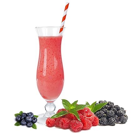 Heidelbeer Brombeer Himbeer Geschmack Milchshake Pulver Gino Gelati zum Milchshakes selber machen (10 kg)