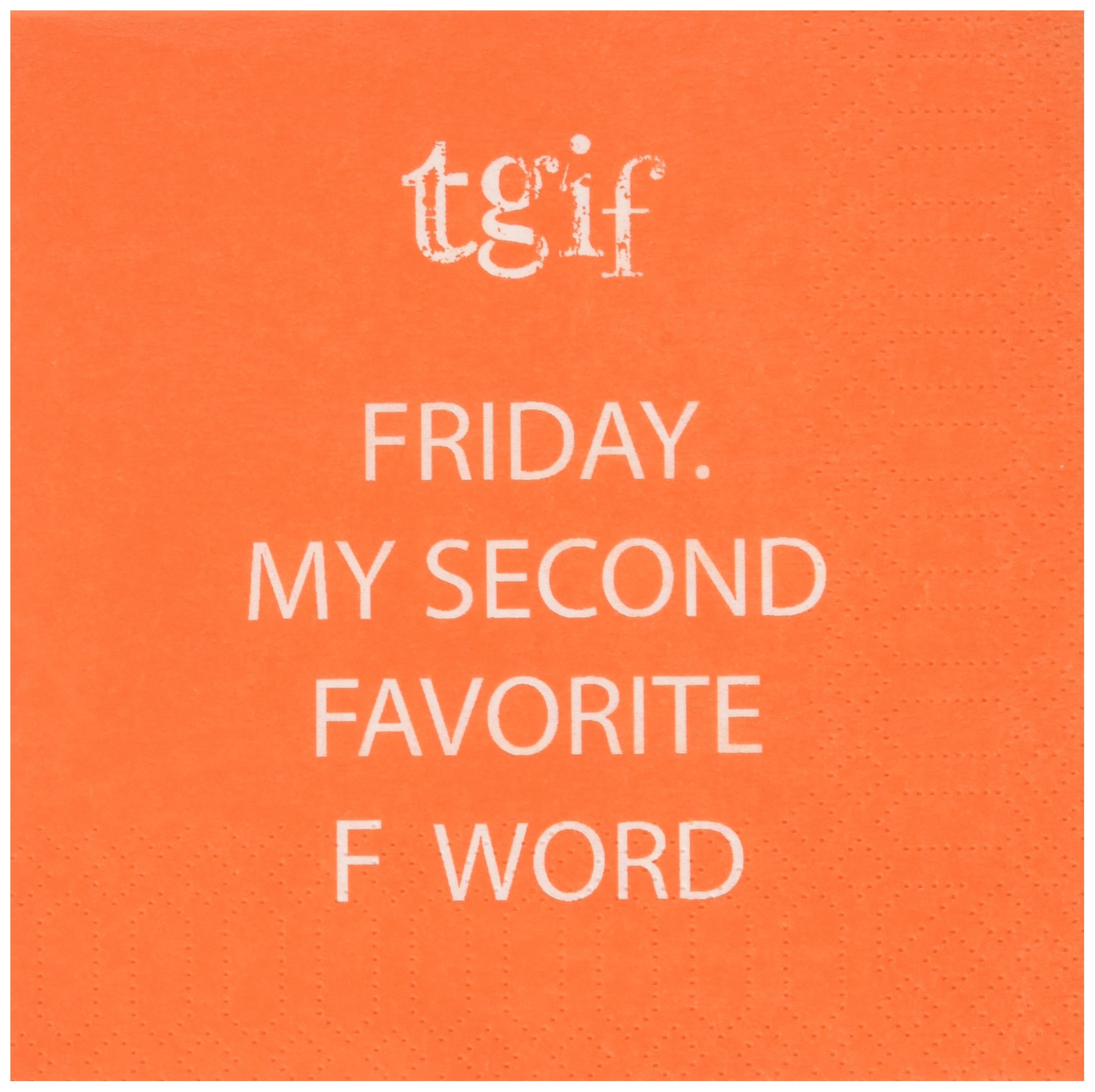 Paperproducts Design Decorative Beverage Paper Napkins – Tabletop Disposable Kitchen Cocktail Napkin – for Lunch, Dinner, Birthdays, Parties, Celebrations, Holidays – Set of 20, Friday Design