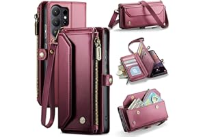 WAWZ for Samsung Galaxy S26 Ultra (2026) 6.8" Case, Women Men Multi-Function Wallet Case with Stand RFID Blocking Includes Sh