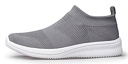 vibdiv Slip on Mesh Knit Sock Sneakers Womens Flat