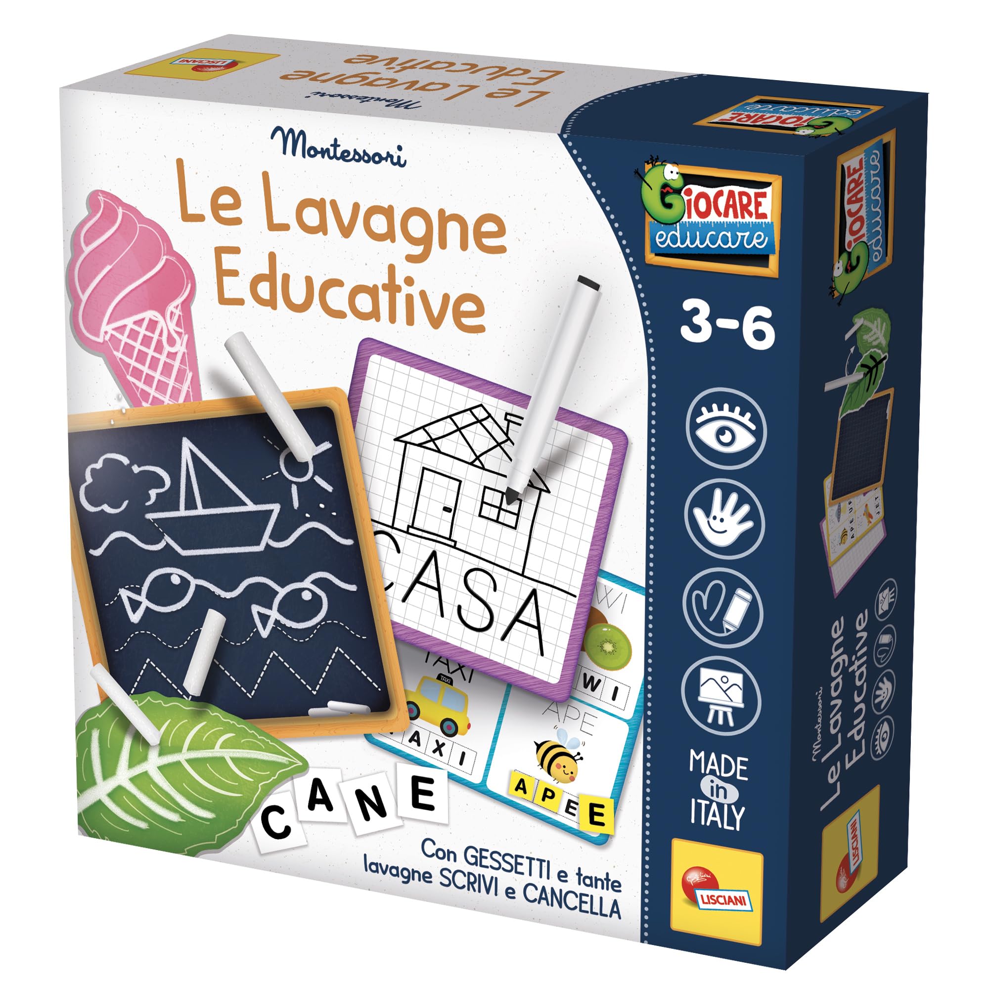 Liscianigiochi 89093 Montessori Learning Boards, Single, Not Applicable, Medium