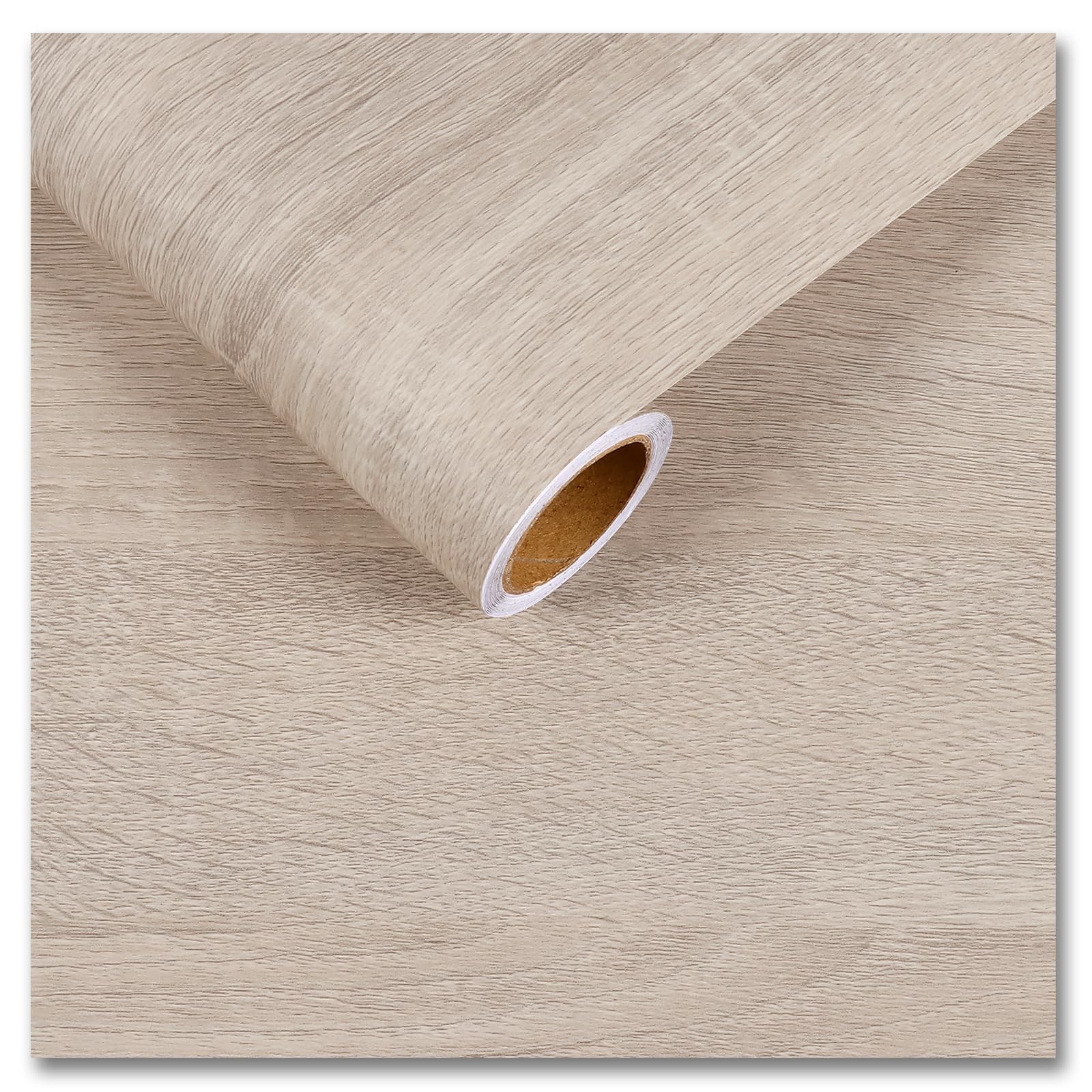 Photo 1 of CRE8TIVE Beige Wood Contact Paper Peel and Stick Wood Wallpaper for Bedroom 12"x354" Removable Adhesive Natural Wood Look Contact Paper Waterproof Vinyl Wrap for Furniture Cabinets Countertops Shelves