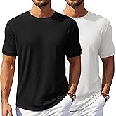 COOFANDY Mens T-Shirts Summer Crew Neck Casual T Shirts Plain Short Sleeve Shirts Basic Tees