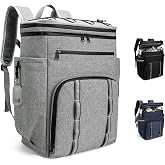 Simaixing Backpack Coolers Insulated Leak Proof, 45 Cans Beach Cooler Backpack, Large Capacity Ice Chest Backpack, Waterproof Soft Cooler Bag Lunch Backpack for Men Women Camping Hiking