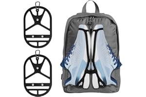 Shoe Holster, takyu 2 Pack Shoe Clips Silicone Shoe Holder for Backpack with Footwear Clip for Outdoor Climbing Hiking Trip, Hang Extra Shoes Cleats Boots on Your Bags