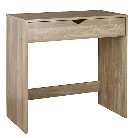 Urbn Living 1 Drawer Wooden Small Dressing Table Oak Amazon Co