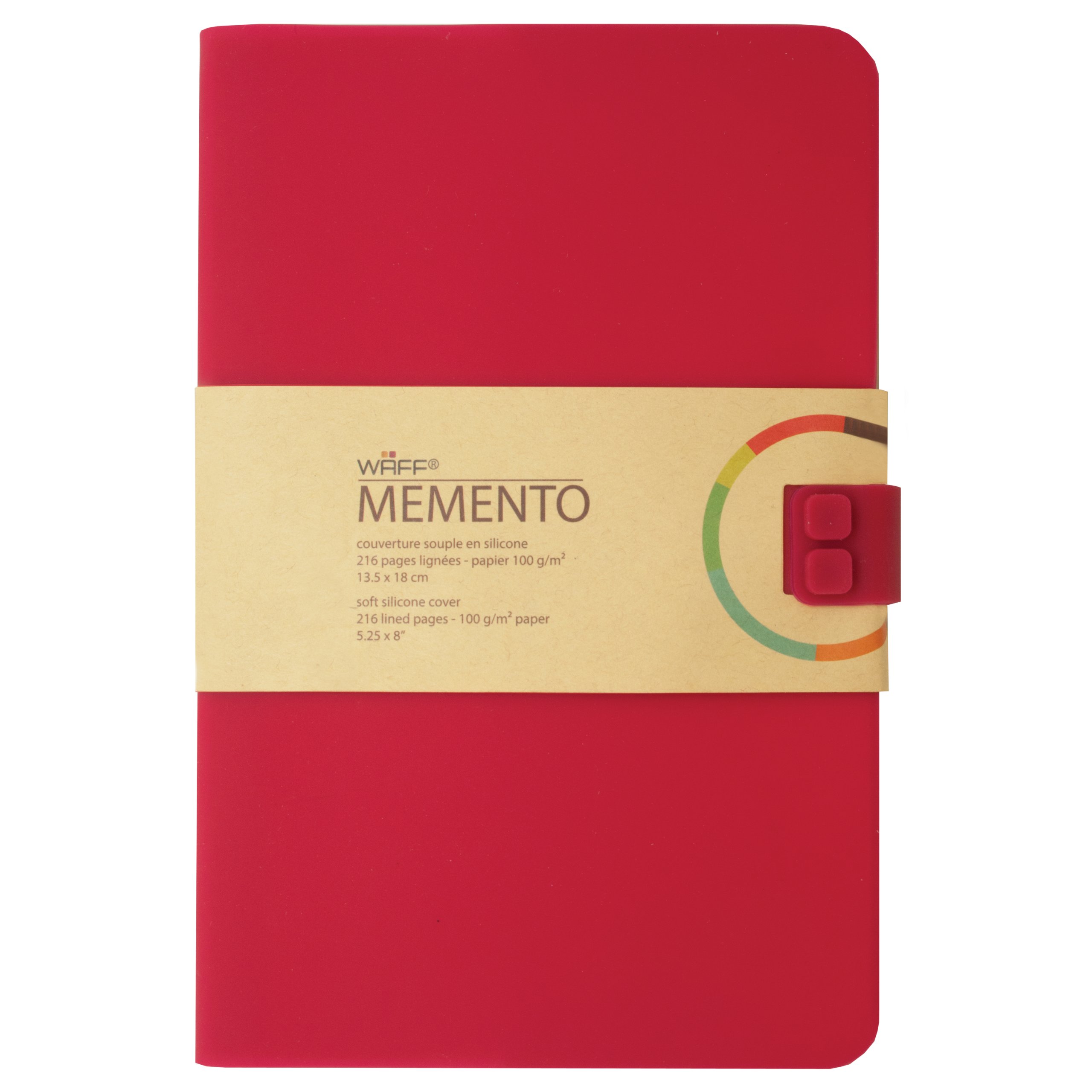 WAFF Memento Notebook – Creative L Wine red
