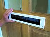 Stormguard 06SR0150000W Internal PVC Letter Box Brush Cover White 335x75mm view 2