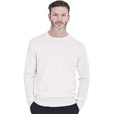 Cashmeren Men's Basic Crewneck Sweater 100% Pure Cashmere Long Sleeve Round Neck Pullover