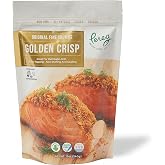 Bread Crumbs (12oz) - Golden Crisp Wheat Bread Crumbs - Bread Crumbs for Coating &amp; Stuffing - Coat Burger, Schnitzel, Vegetables, Meatballs - Resealable Packaging