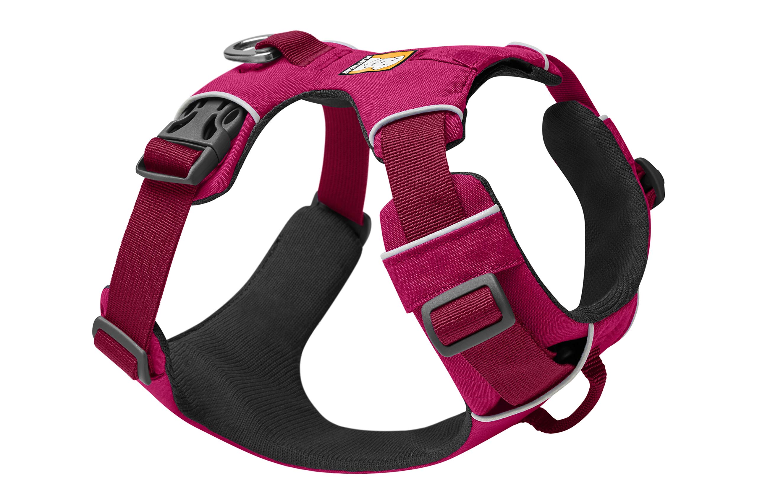 RUFFWEAR Front Range Dog Harness, Reflective Padded No Pull Harness, Hibiscus Pink, XX-Small