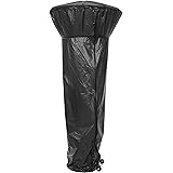 Fire Sense Full Length Pro Series Patio Heater Vinyl Cover | Heavy Duty 10 Gauge Felt Lined Black Vinyl | Waterproof | Weathe