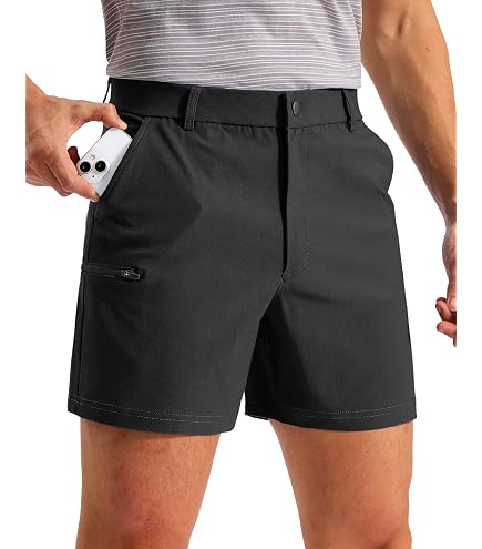 ZEROXPOSUR Men's Lightweight Stretch Travel Friendly Shorts Color