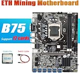 Lodokdre B75 ETH Mining Motherboard 12 PCIe USB G540 CPU MSATA DDR3 BTC Miner view 6