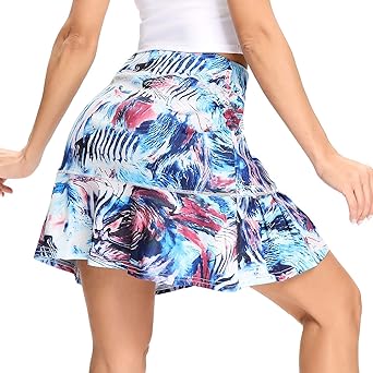 WOWENY Damen Athletic Tennis Skorts Röcke für Frauen Laufen Golf Skort