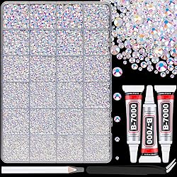 25000Pcs Resin Jelly Rhinestones with Tweezers for