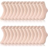 Foaincore 24 Pairs Unisex Fuzzy Socks Bulk for Women Men Fluffy Cozy Slipper Winter Warm Plush Thermal Socks Gifts