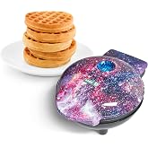 Dash Mini Waffle Maker, 4-Inch Nonstick Surface, Purple Galaxy Print | Small Waffle Iron for Dorms &amp; RVs, Chaffle Maker &amp; Compact Waffle Machine, Mini Waffles for Kids &amp; Families
