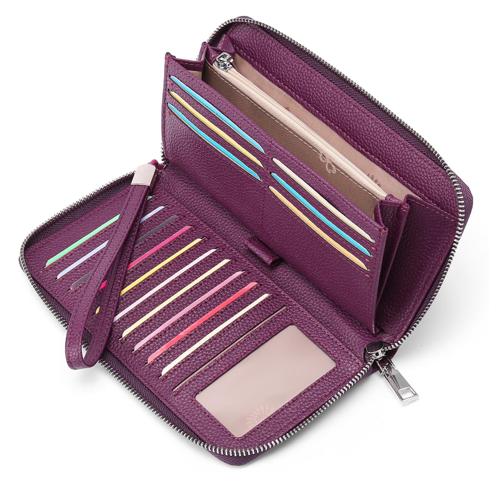 GAEKEAO Leather Purses for Women, Large Capacity Ladies Purse, RFID Purses for Women with Multiple Card Slots and Roomy Compartment