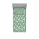 Lunarable Raccoon Fitted Sheet & Pillow Sham