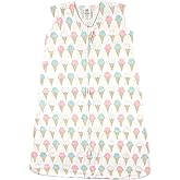 Luvable Friends Unisex Baby Sleeveless Jersey Cotton Sleeping Bag, Sack, Blanket, Ice Cream Jersey, 0-6 Months