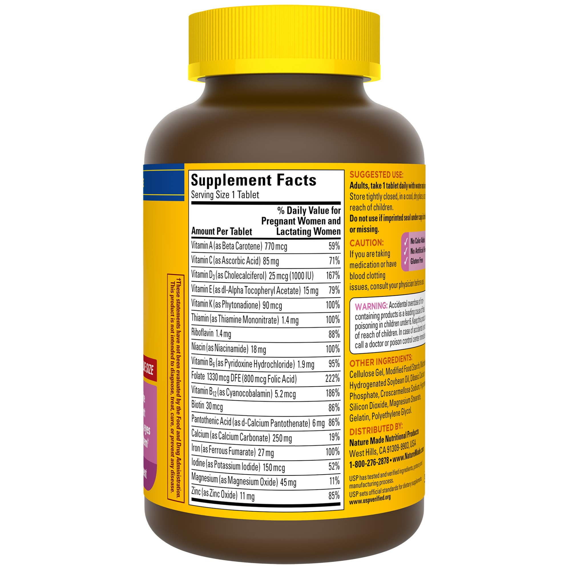 Mua Nature Made Prenatal Vitamin with Folic Acid, Iron, Iodine & Zinc