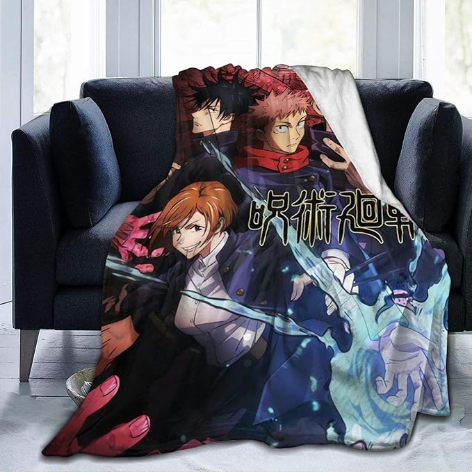 Flannel Fleece Jujutsu Kaisen Episode Throw Blankets Soft Warm Thick