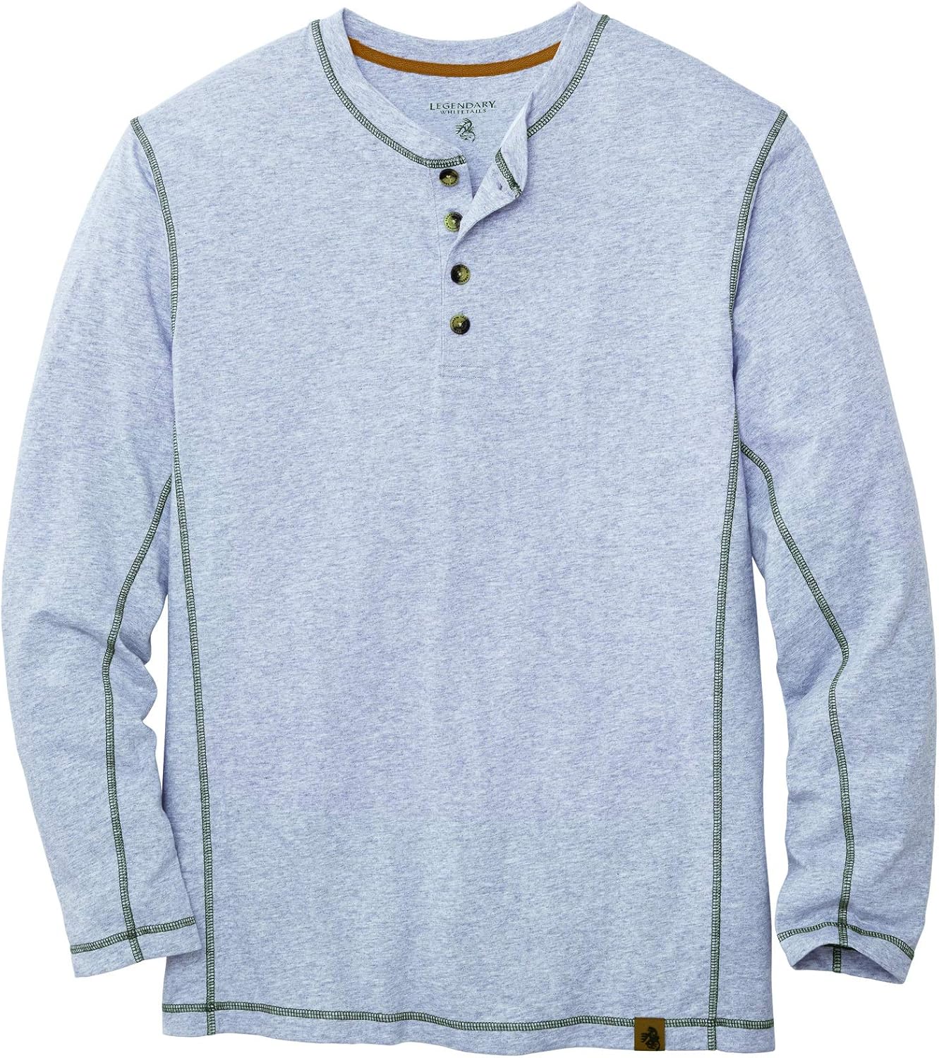 Legendary Whitetails Men's Maverick Slub Henley Shirt: Clothing