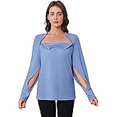 Deyeek Chemo Shirts for Port Access Women Long Sleeve Shoulder Post Surgery Shirt Dialysis Sweatshirts with Arm Zipper