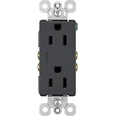 Legrand Radiant 15 Amp Tamper Resistant Decorator Outlet Dark Graphite 1 Pack