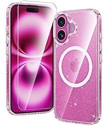 FNTCASE for iPhone 16 Plus Case: Clear Case