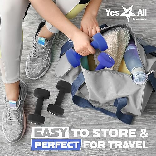 Yes4All Neoprene Coated & Kettlebell Sets - Hand Weights For Home Gym & Dumbbell Weight Set - View #2