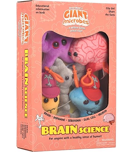 Amazon.com: GIANTmicrobes Chocolate Plush – Learn About Science