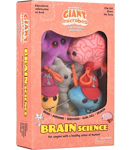 GIANTmicrobes Stomaco - Peluche Originale A Forma Di Organo, Giocattolo Educativo E Divertente Con Scheda Informativa