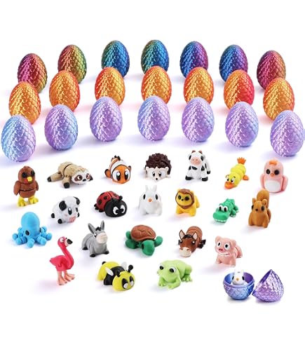 10 Figuras De Animales Articuladas En 3D – Flexibles Y Anti-estrés, Hechas En Francia, Ideales Para Decoración, Regalos Y Bolsas Sorpresa