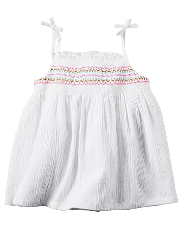 white smocked tank top