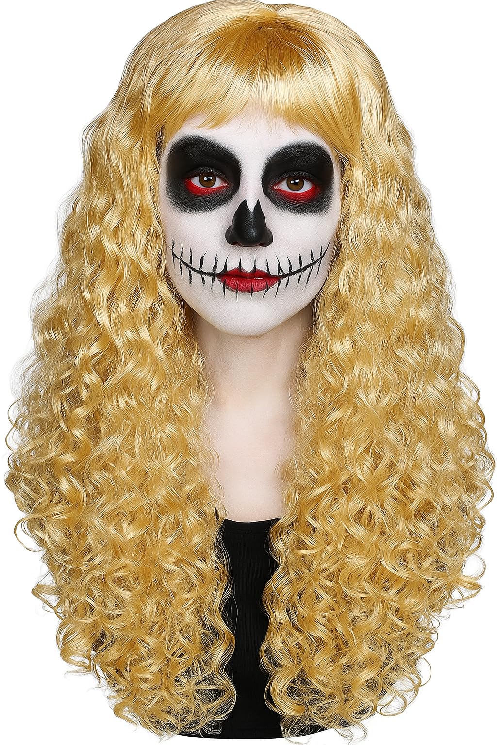 Matissa WOMEN'S LADIES LONG WAVY WIG FANCY DRESS COSPLAY WIGS POP PARTY COSTUME (Blonde)