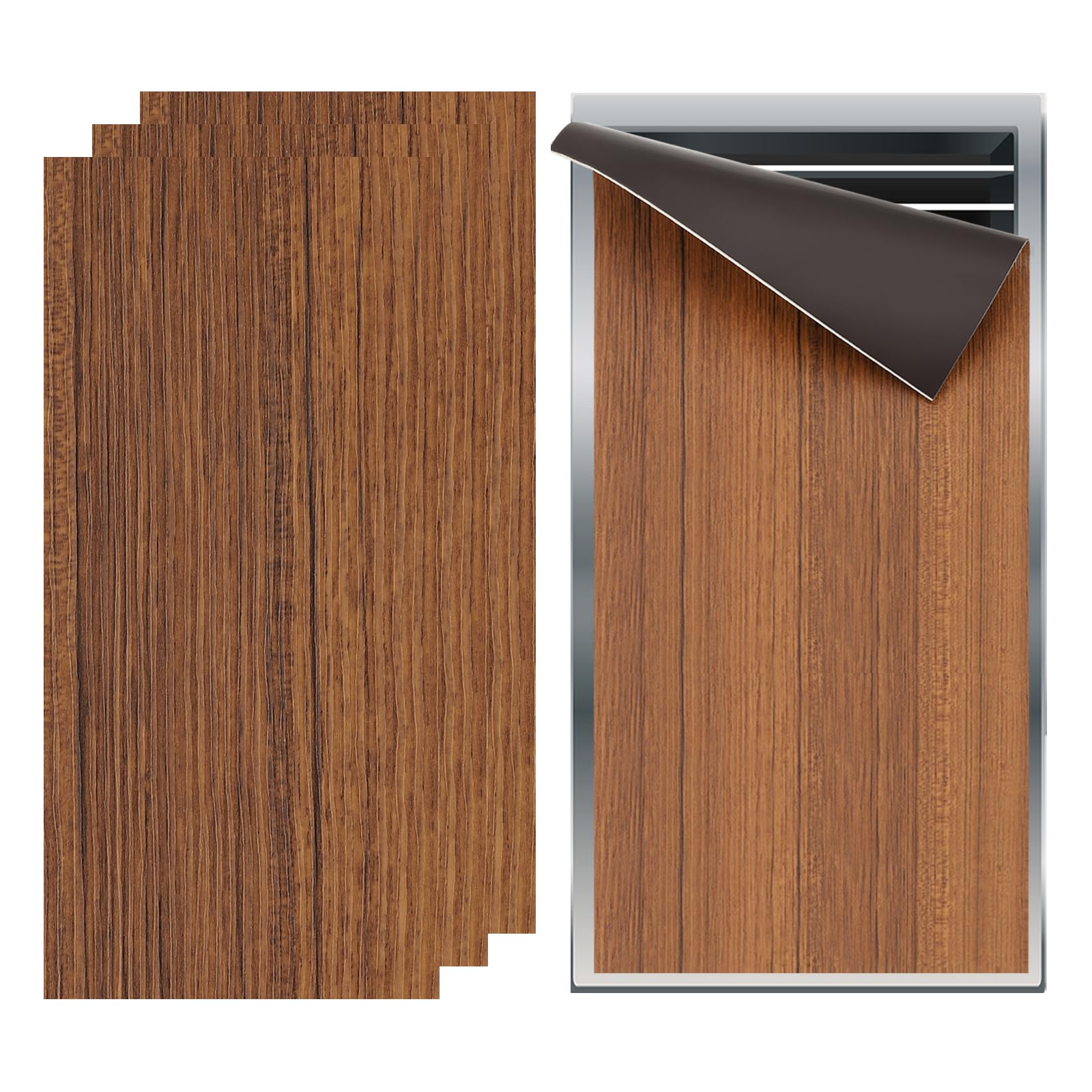 PATIKIL 17"x8" Magnetic Vent Cover, 3 Pack Floor Wall Air Registers Cover High Strength Magnetic Vent Blocker for Home RV HVAC Fireplace Furnace, Wood Grain Color