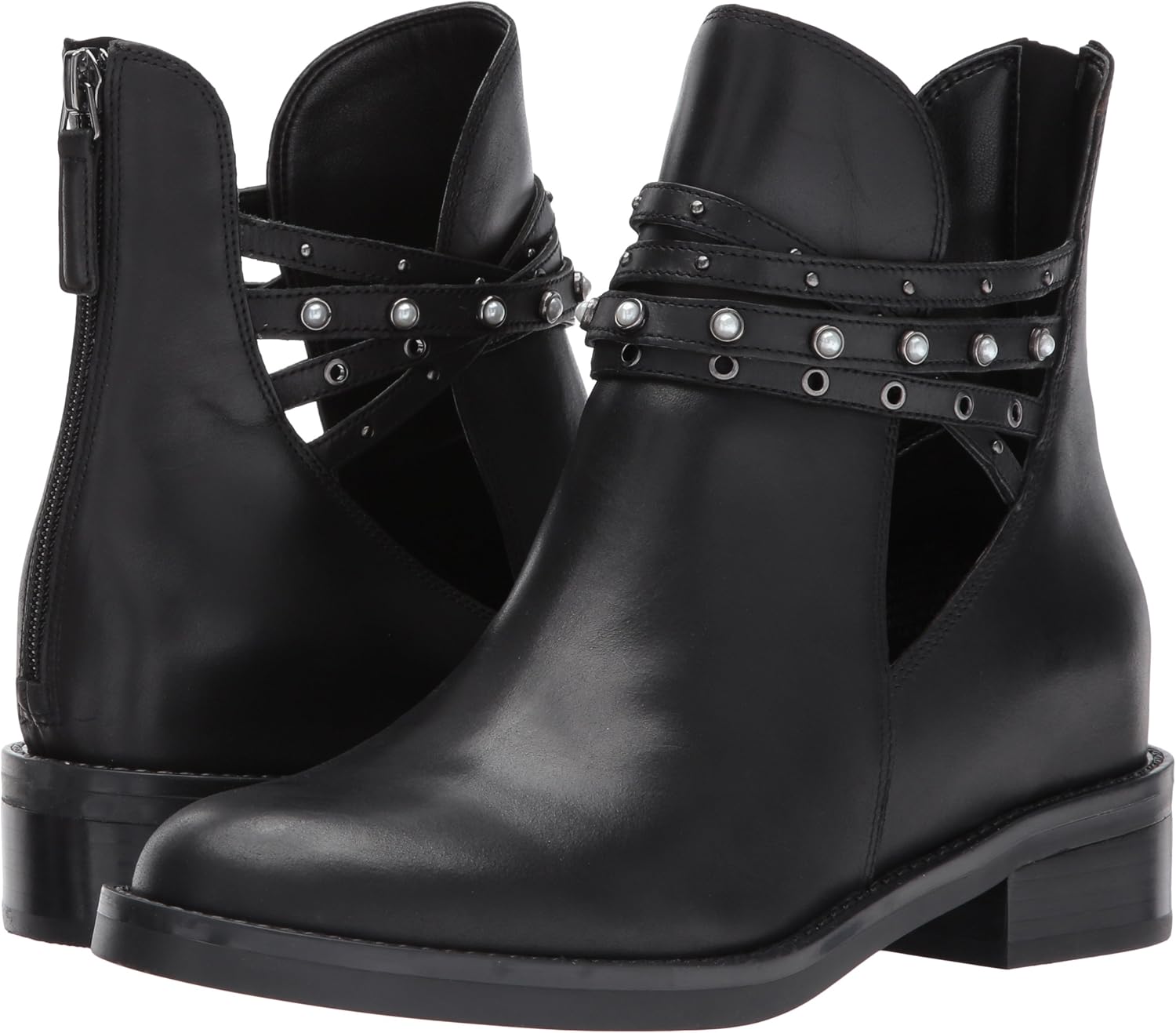 nine west travis studded strappy bootie