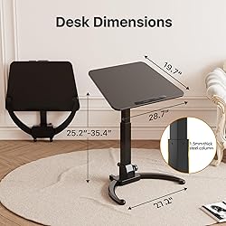 JOY worker Foldable Mobile Standing Desk for