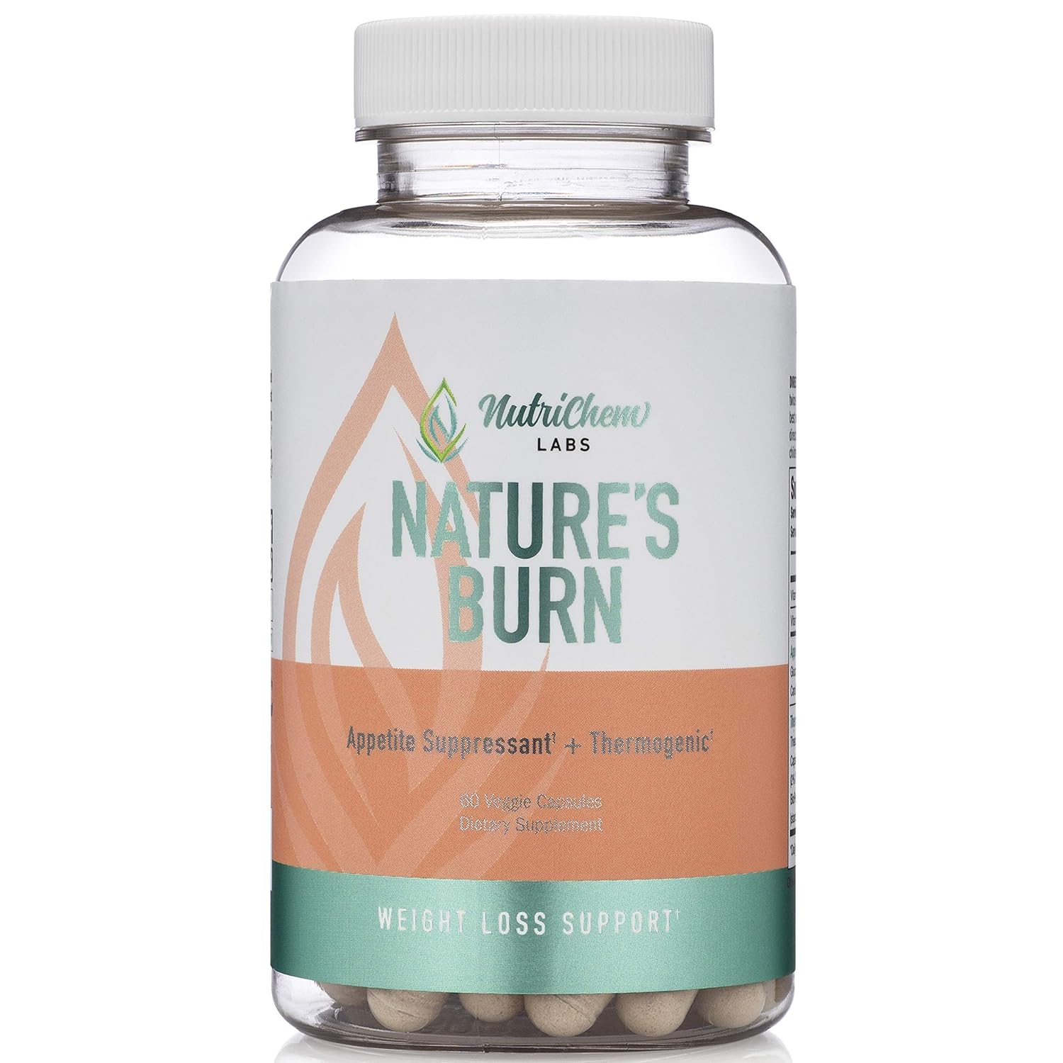 NATURE'S BURN Vegan Fat Burner, Thermogenic and Clean Energy Nootropic with