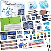 GeeekPi Cloud Ready Starter Kit for Arduino UNO R4 WiFi, Bluetooth, I2C, 12x8 LED Matrix, IoT Integration and Tutorials for Beginners &amp; Engineers