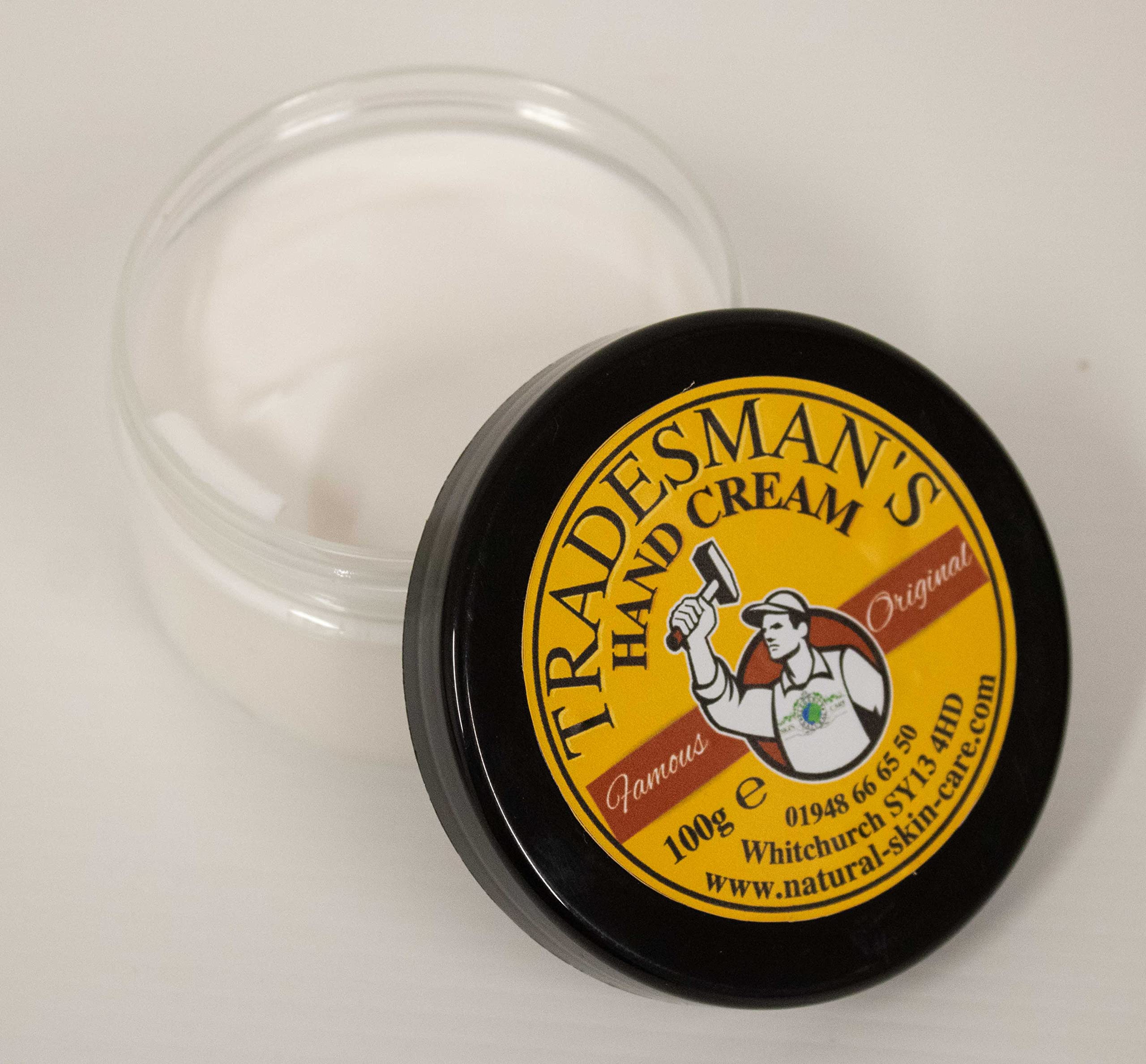 Tradesmans Working Hands Nourishing Hand Cream 100g by Elegance Natural Skin Care Restore & Repair Dry Chapped Skin Ideal for Builders Carpenters Plumbers Window cleaners Joiners