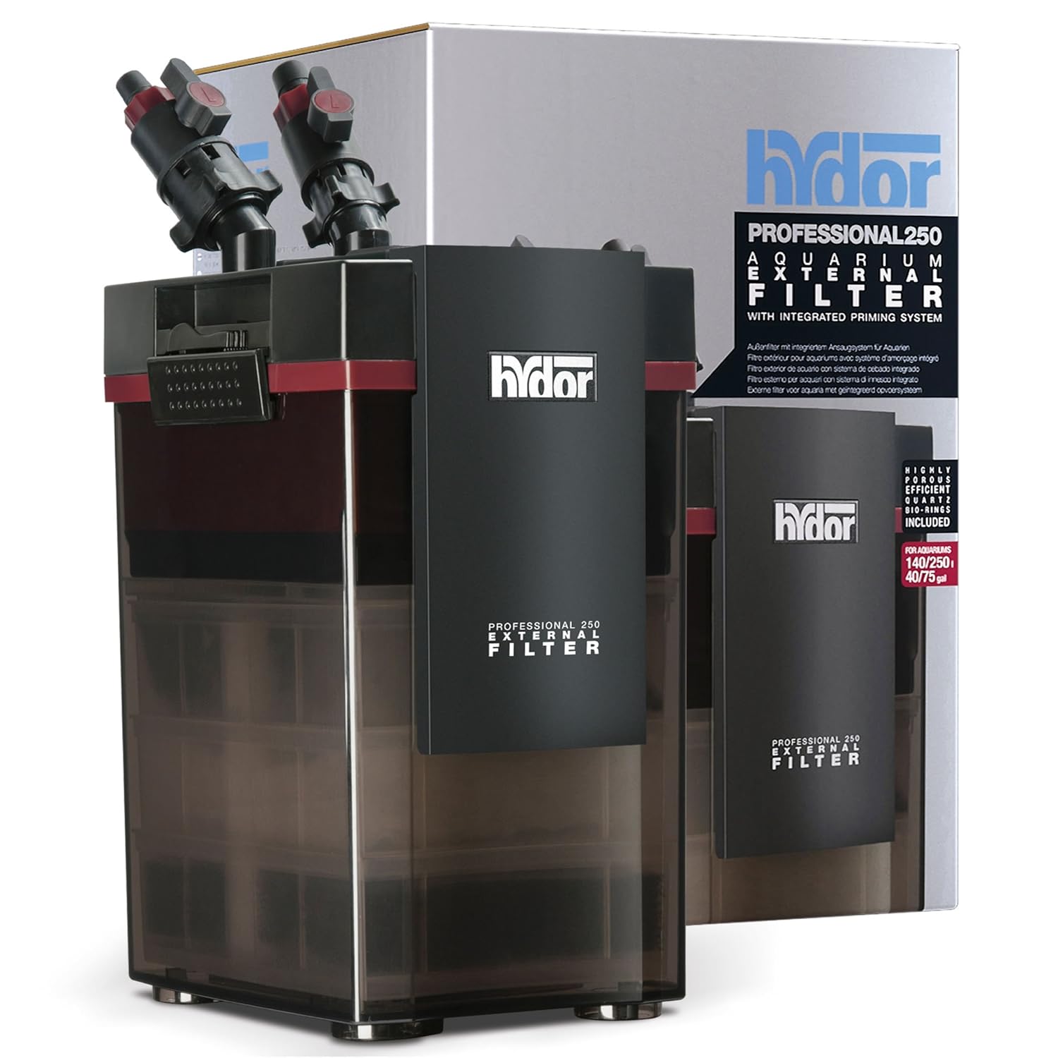 Hydor Professional 250 External Canister Filter for 140250 Liter (Speed 750 L/H) Amazon.in