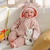 BABESIDE 15-Inch Soft Baby Doll with Baby Feeding Set – Easy to Hold with Cuddly Body – Realistic First Doll for Pretend Play