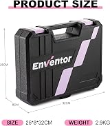 Enventor Pink Tool Kit Set 108Pcs Women’s Hand Tool with Storage Toolbox view 8