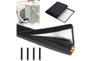 COVERTIFY 4 Layers HVAC Copper AC Line Pipe Insulation Cover Outdoor 6ft x 10.2in, 600D Waterproof Portable AC Hose Insulatio